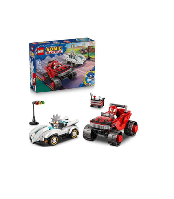 Lego- Sonic auto di silver vs Monster truck di knuckles