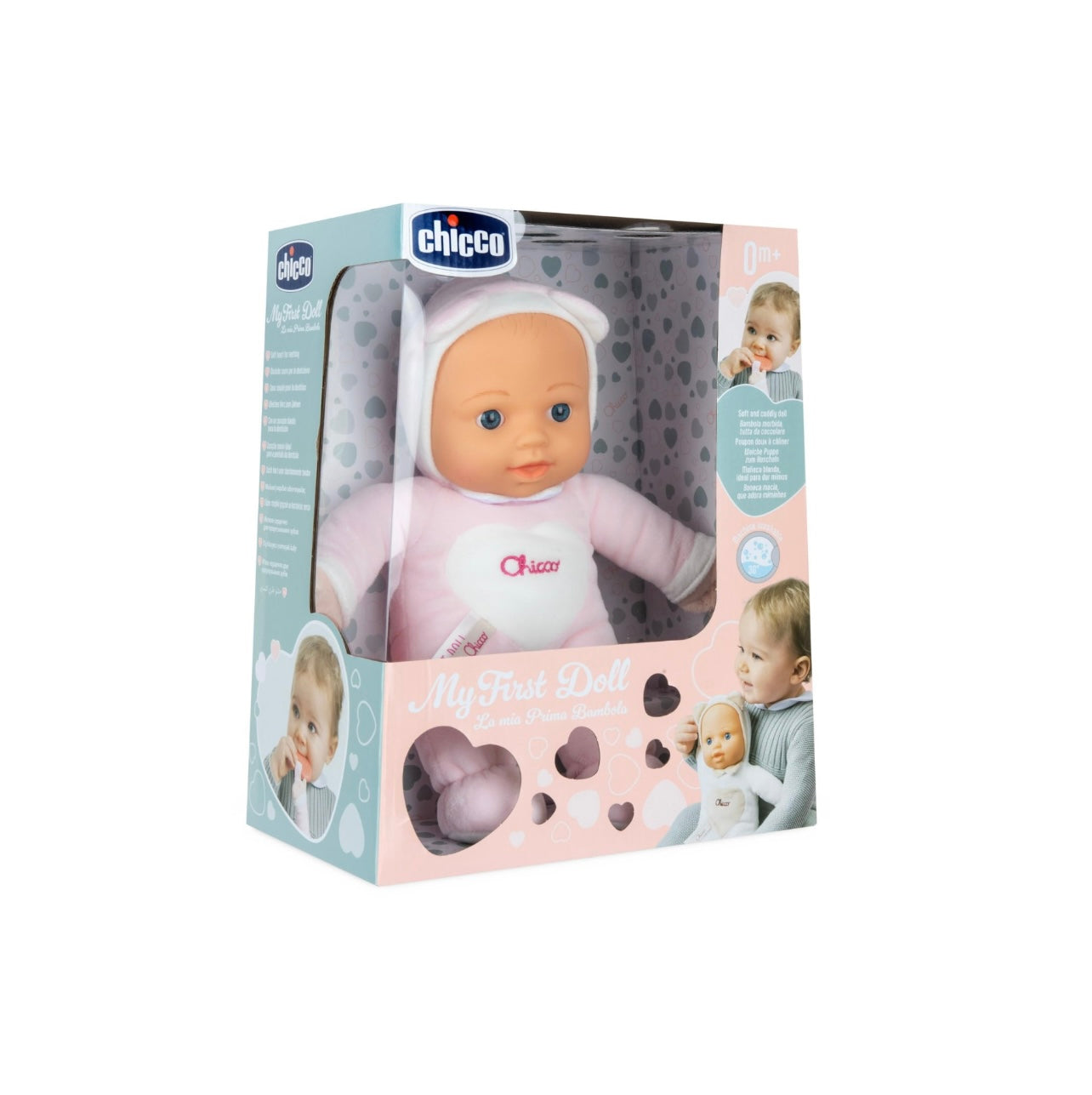 Chicco- La mia prima bambola rosa con massaggia gengive