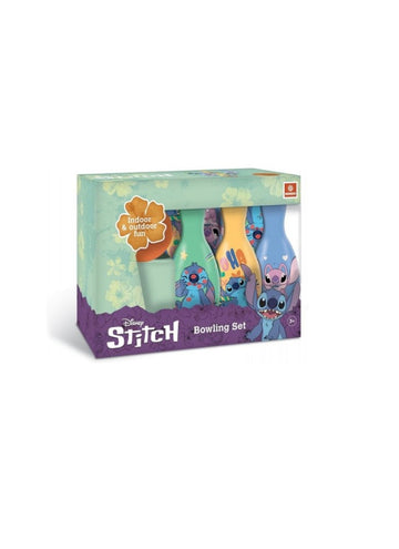 Stitch- Set bowling 6 birilli e pallina