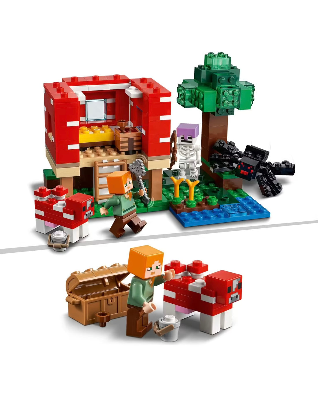 Lego- Minecraft la casa dei funghi con Alex