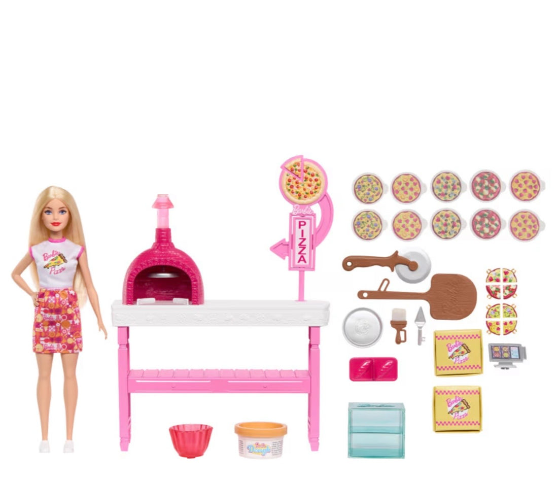 Barbie- Playset pizzeria con accessori inclusi