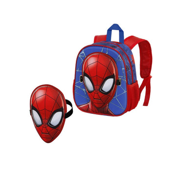 Avengers Spider Man- Zainetto asilo con maschera rimovibile