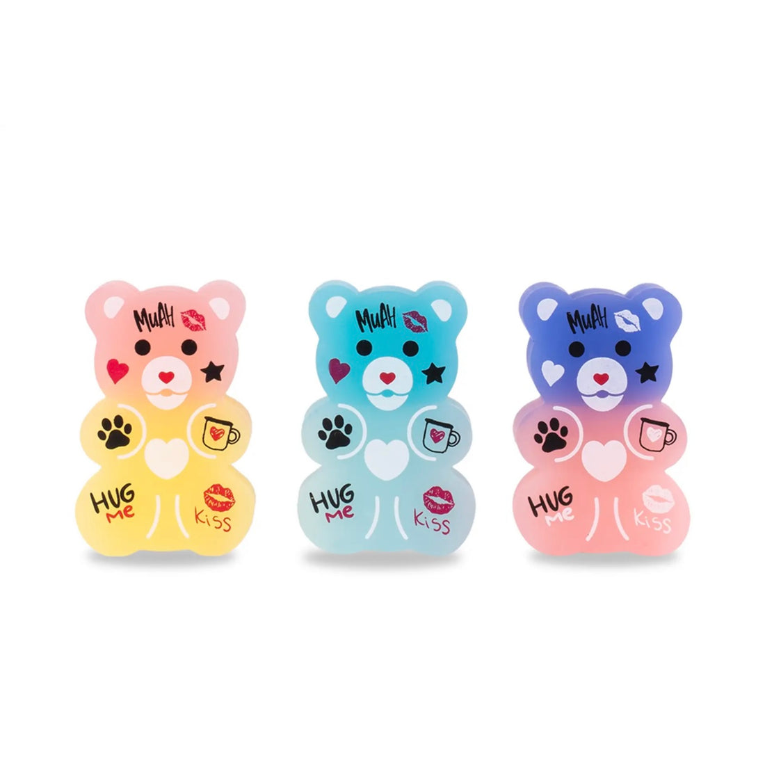 Coccolotti- Set 3 gomme da cancellare Love&Tell