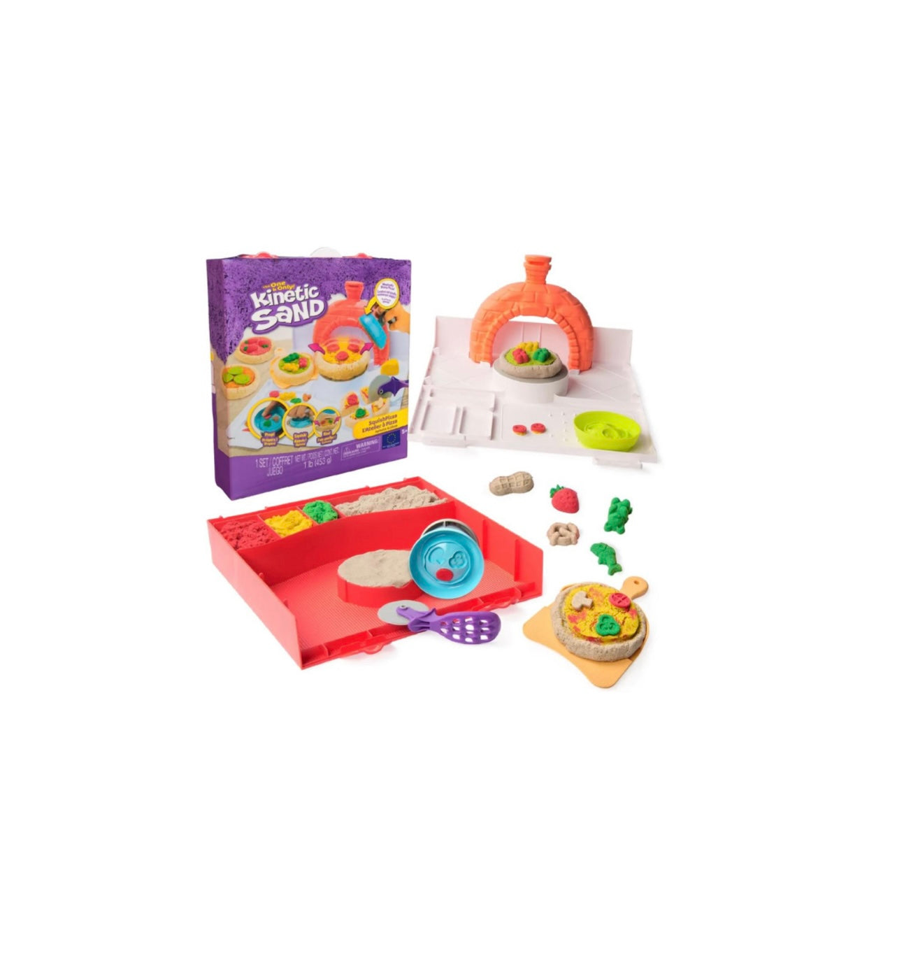 Kinetic Sand- Squish pizzeria sabbia cinetica 452 gr