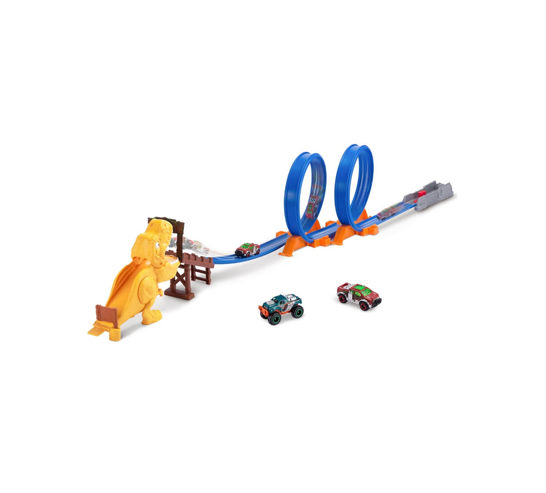 Metal Machines- pista t-rex triplo loop con auto inclusa