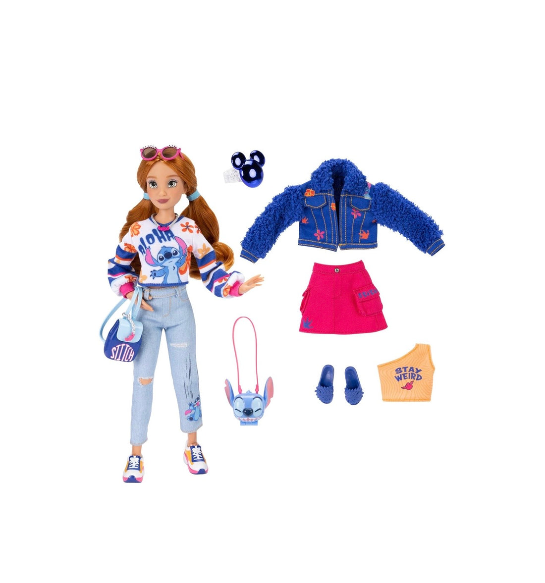 Disney- Ily bambola ispirata Stitch con accessori