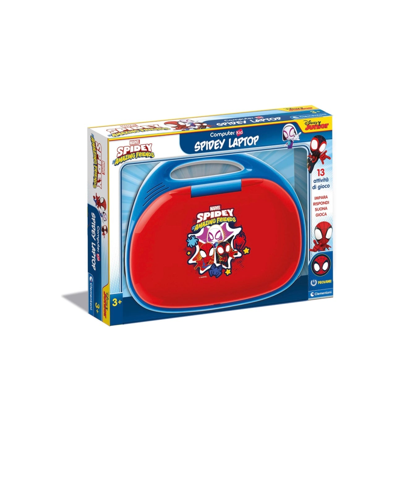 Clementoni- computer kids Spidey educativo , elettronico e parlante