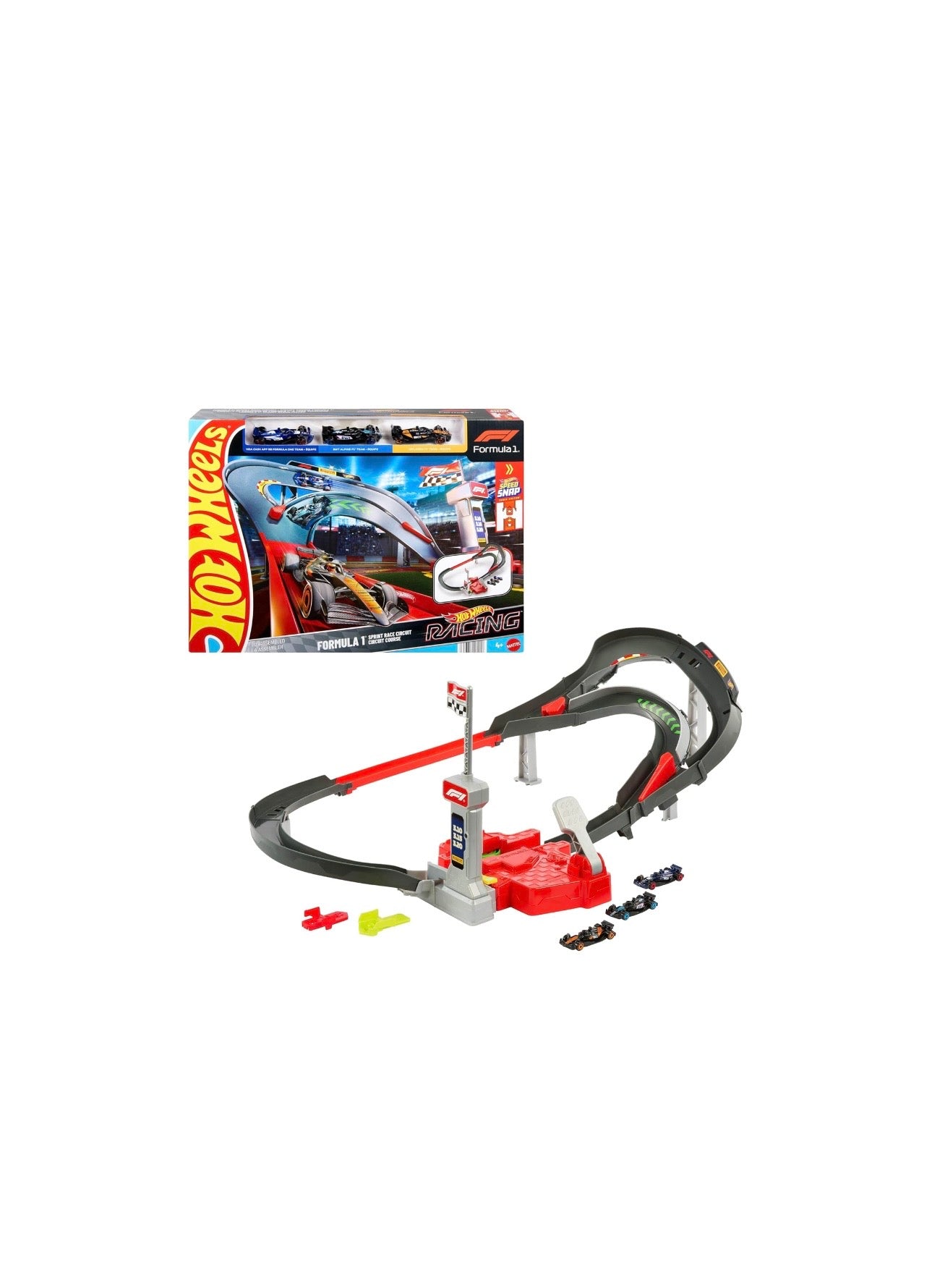 Hotwheels- Pista formula 1 sprint race circuit con veicoli inclusi