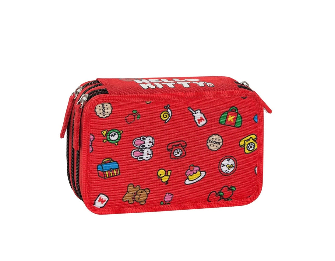 Hello Kitty- Astuccio 3 zip completo 2026/27