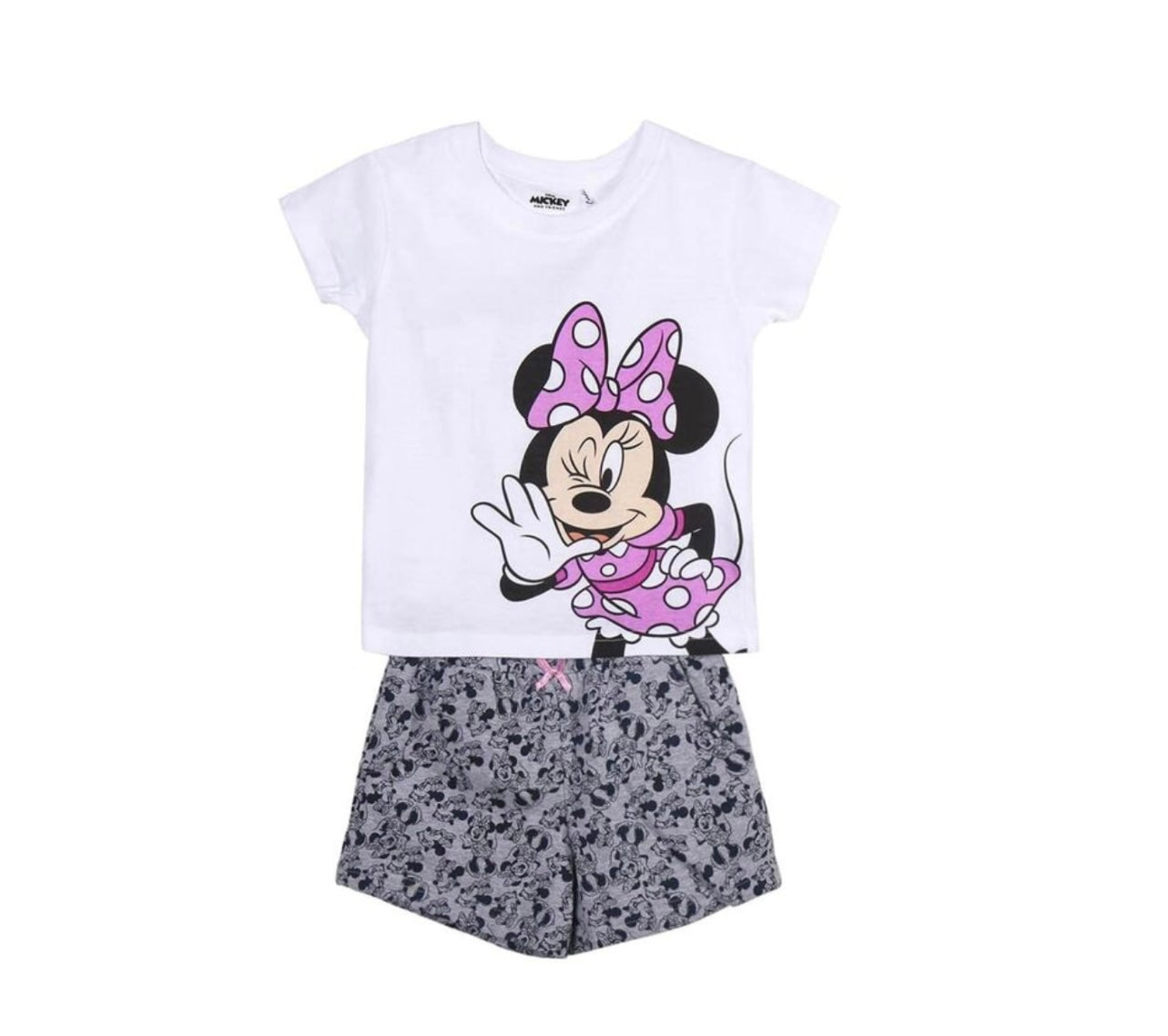 MINNIE MOUSE - COORDINATO ROSA COTONE