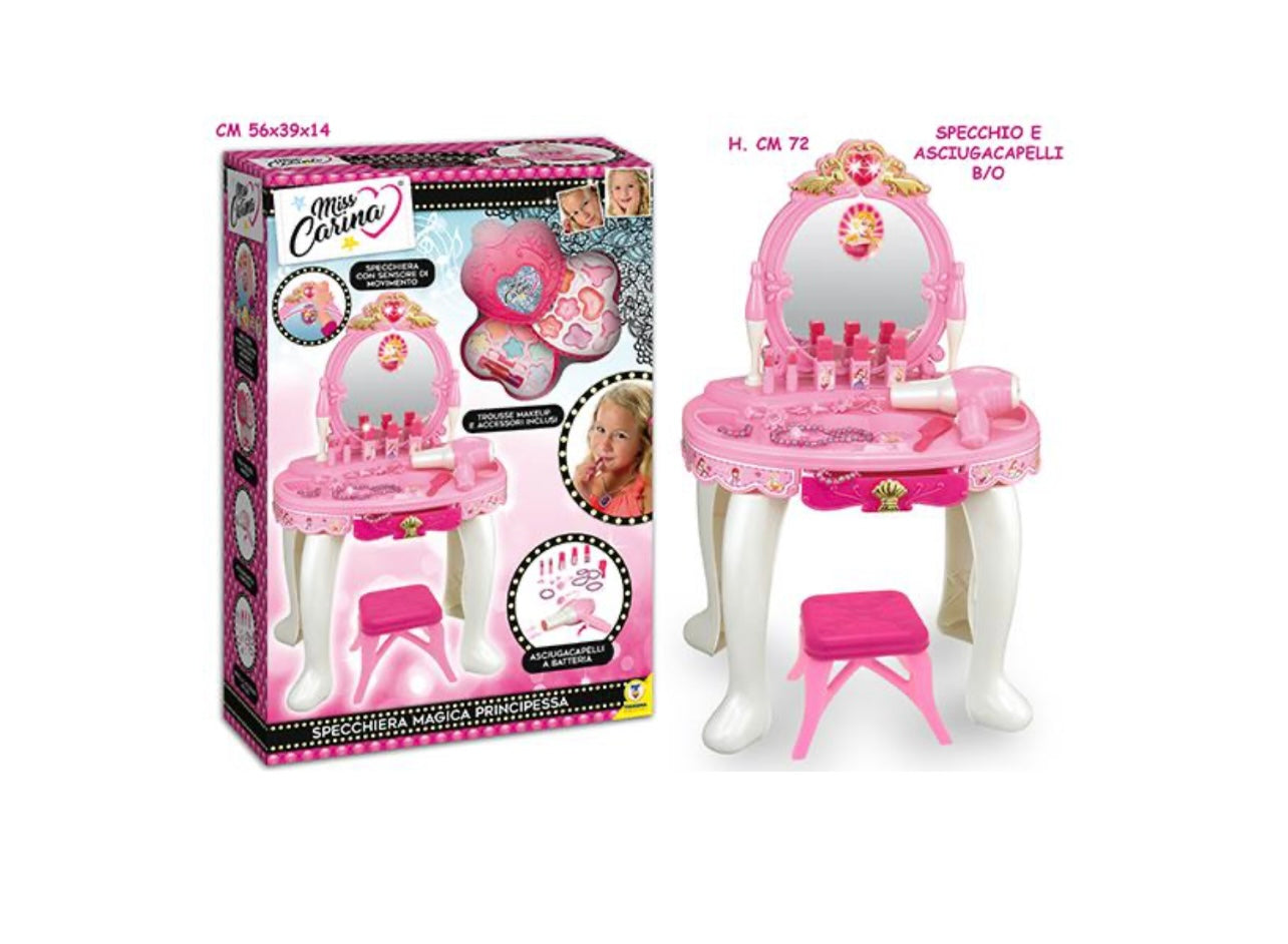 Miss Carina- Specchiera luminosa con trucco e accessori inclusi