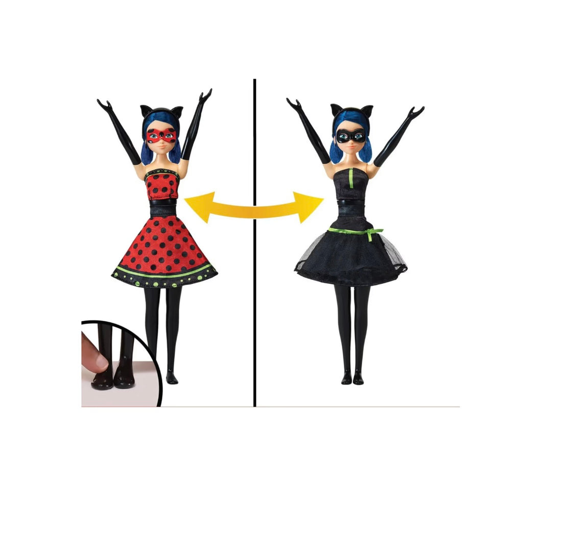 Miracolous- Bambola LadyBug trasformazione 2in1