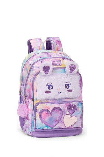 Mofumofu- zaino organizzato teddy lilla
