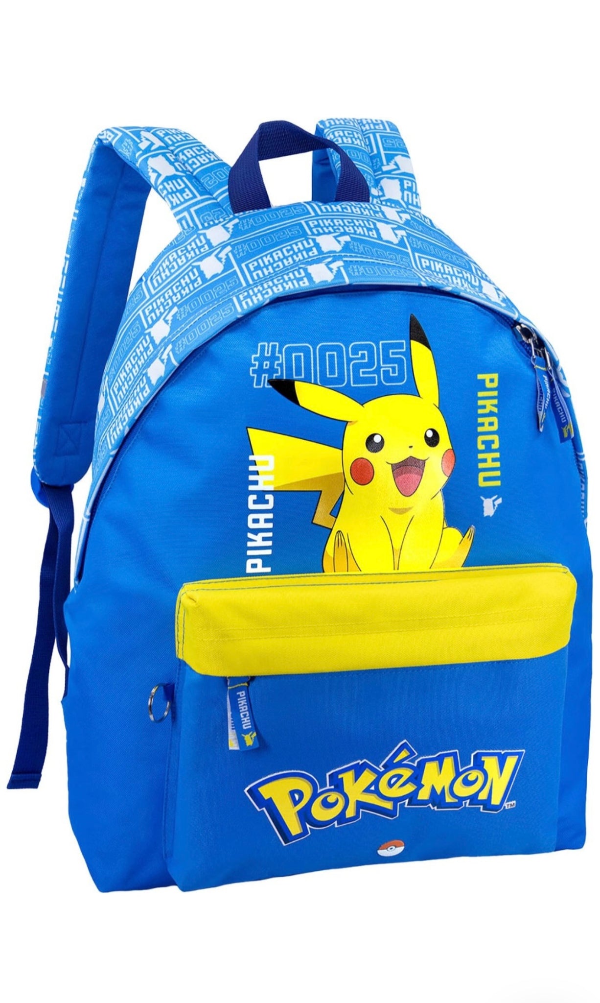 Pokemon- schoolpack zaino americano+ astuccio 3 zip completo