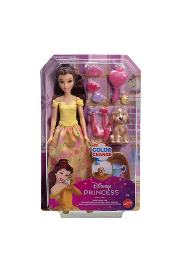 Disney Princess- Belle con cagnolino cambia colore