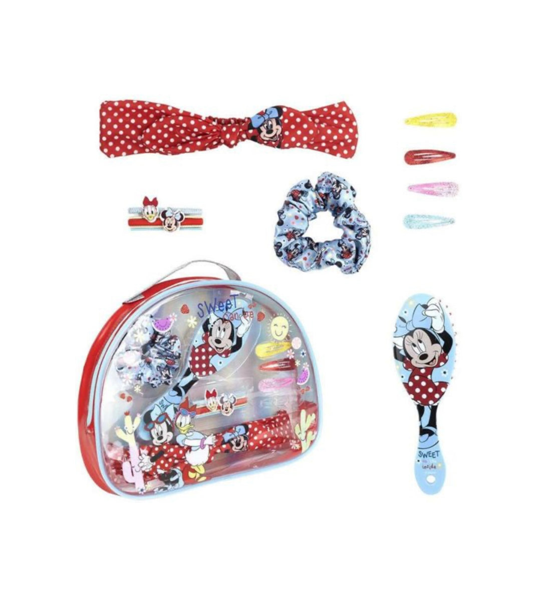 Minnie Mouse- set spazzola e accessori capelli