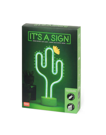 IT'S A SIGN- CACTUS LAMPADA LED EFFETTO NEON