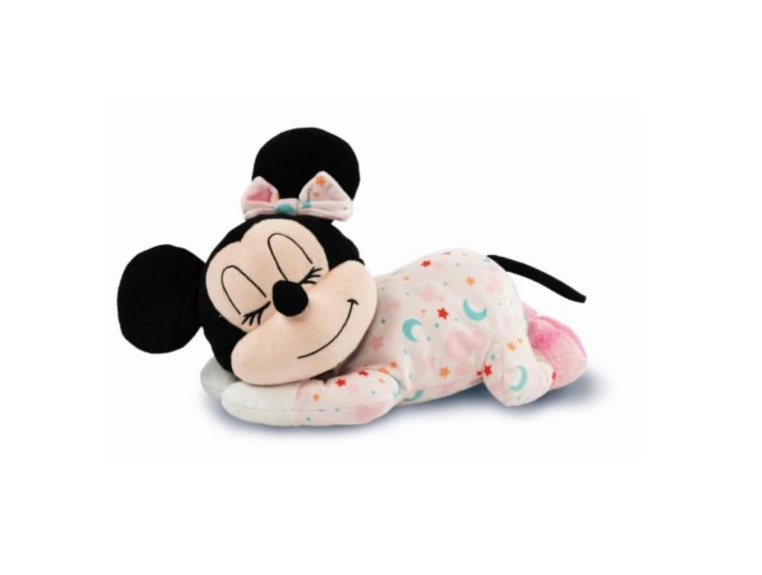 Clementoni- baby minnie peluche relaxing plush luci e suoni