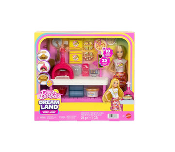 Barbie- Playset pizzeria con accessori inclusi