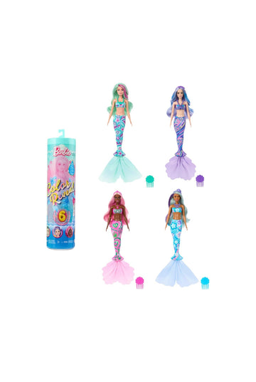 Barbie- Color reveal serie sirena con accessori