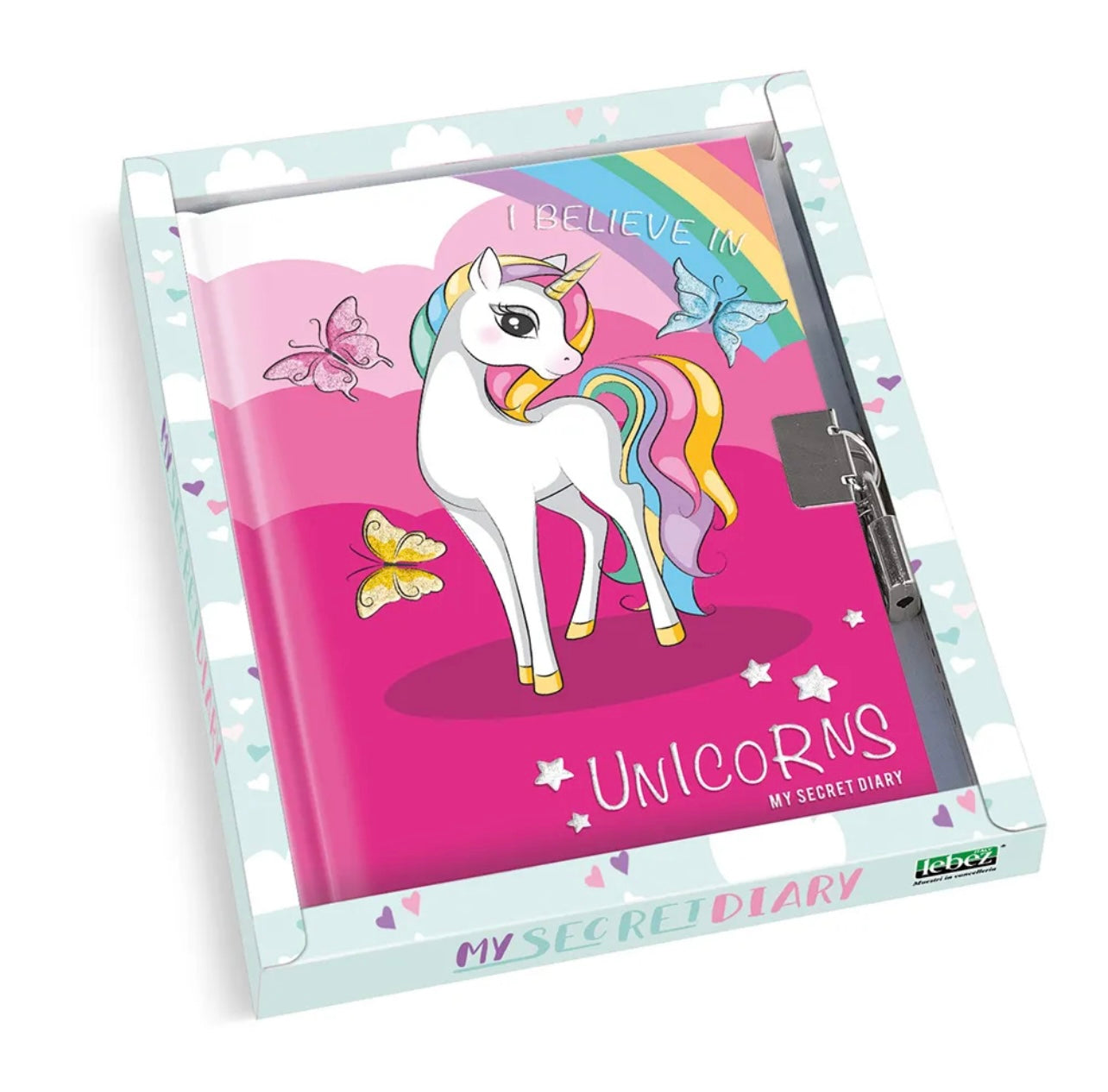 DIARIO SEGRETO CON LUCCHETTO UNICORN