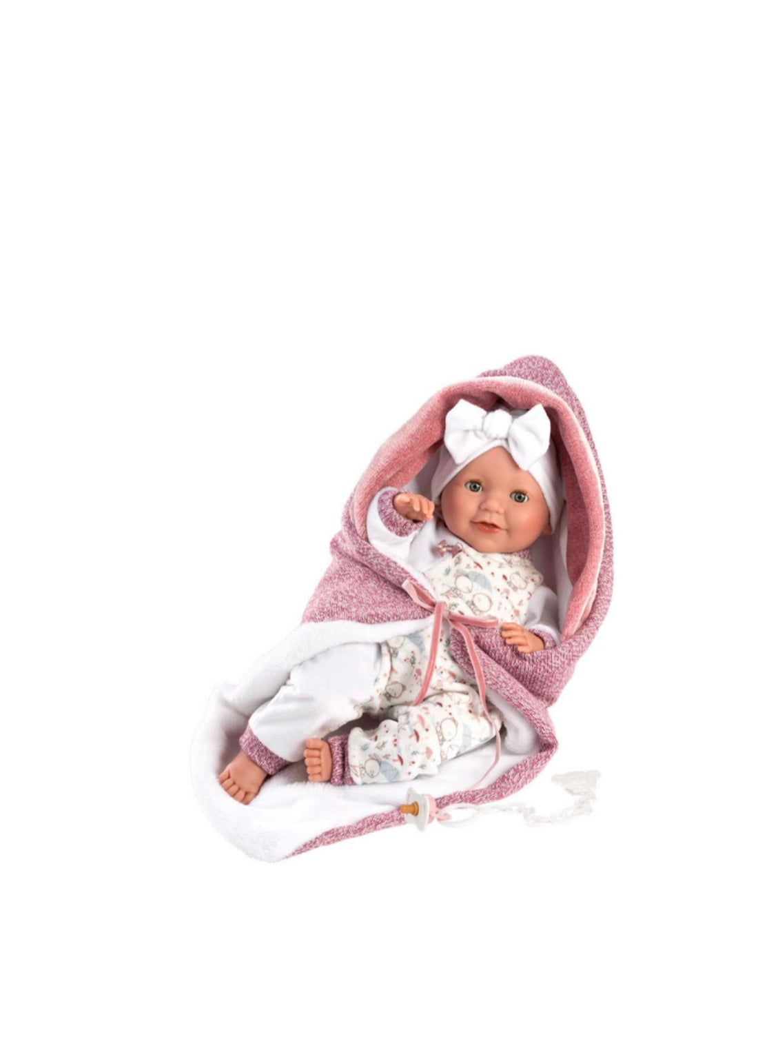 Llorens- Heidi reborn corpo morbido articolato 42cm con scialle rosa