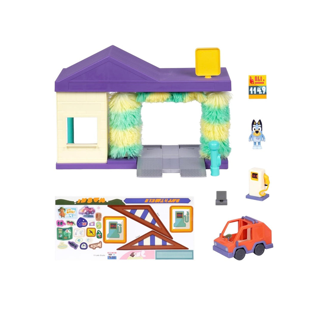 Bluey- Playset autolavaggio interattivo