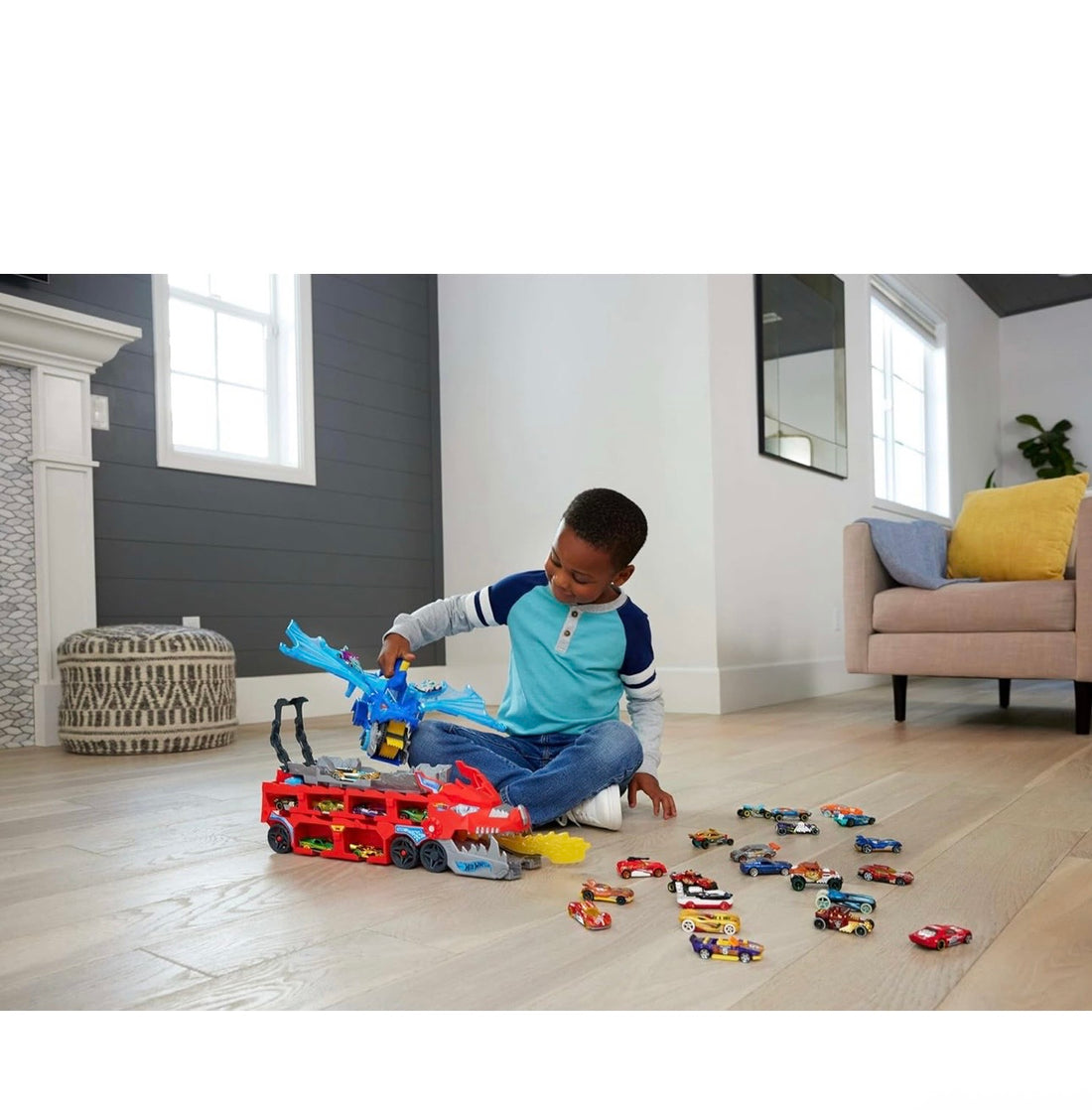 Hotwheels- Drago trasportatore trasformabile