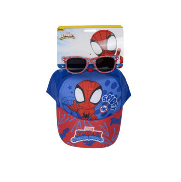 SPIDEY - SET CAPPELLO CON VISIERA E OCCHIALI DA SOLE