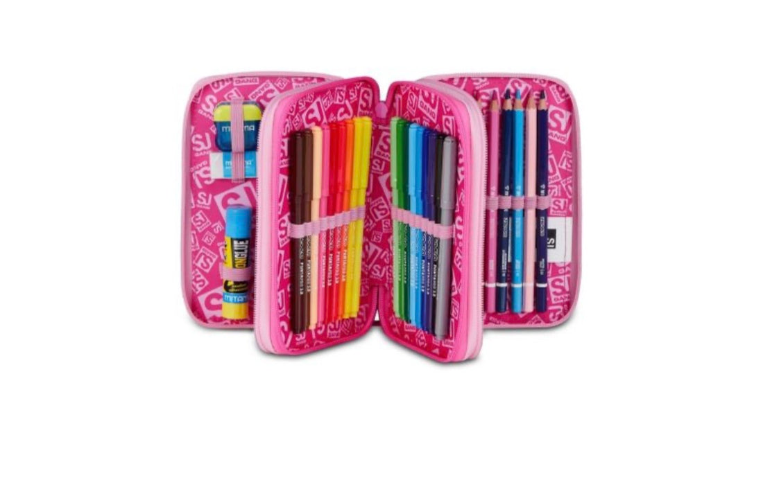 Sj Gang- Astuccio 3 zip completo Heart buddy girl 2026/27