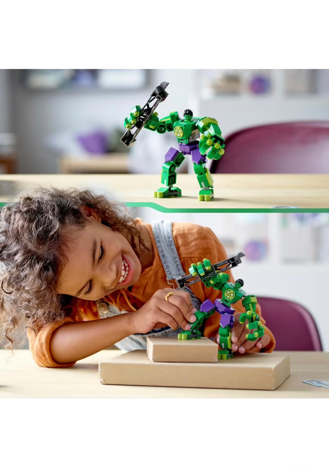 Lego- Marvel armatura mech Hulk