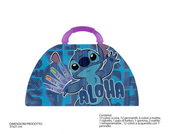 Stitch- valigetta colori con manico 50 pezzi