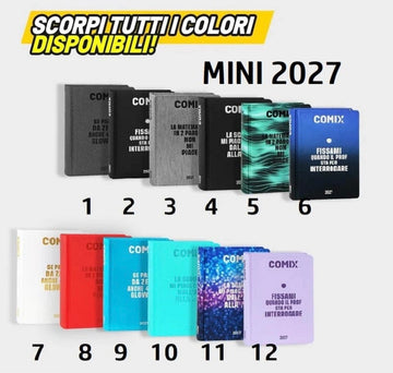 Comix- Diario mini 16 mesi modelli assortiti 2026/27