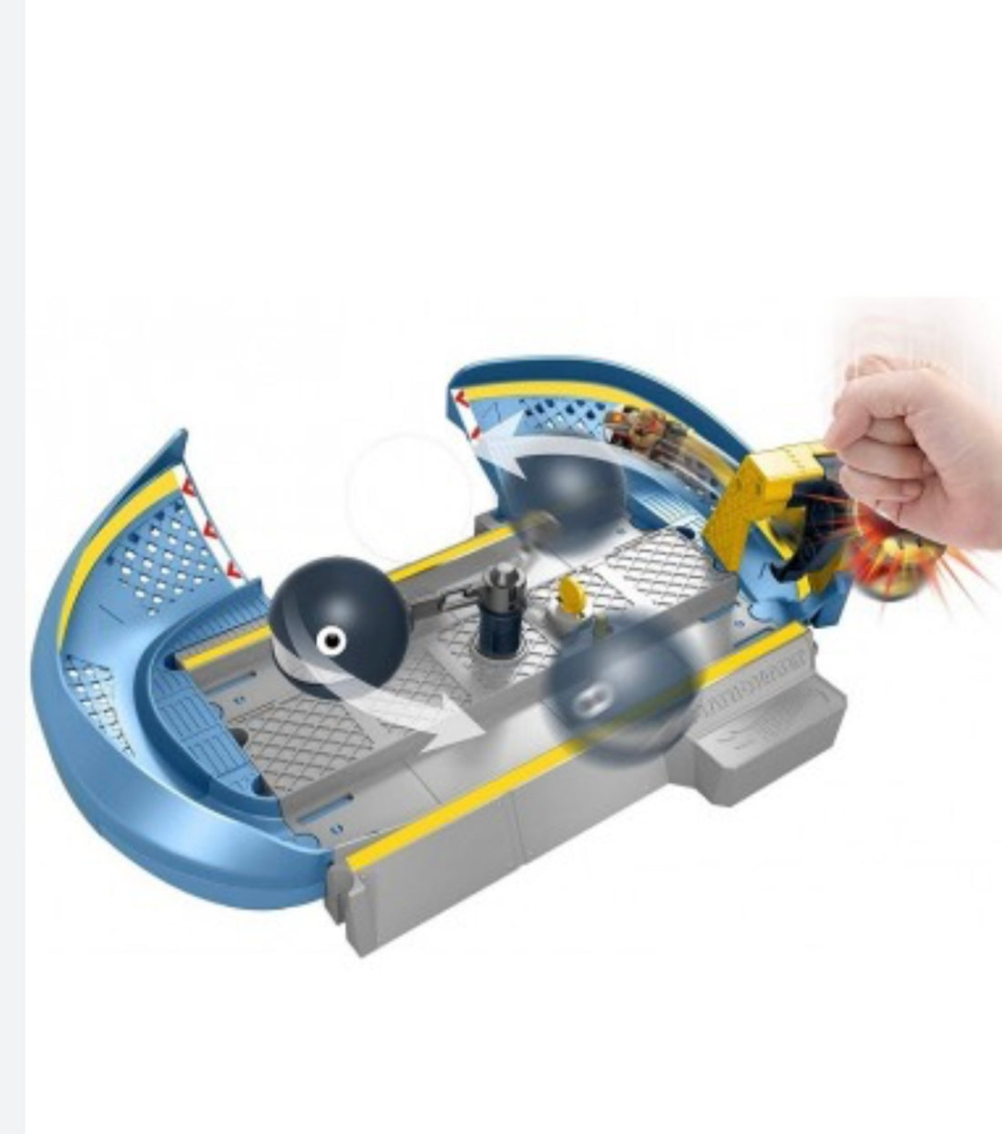 Hotwheels- Mario Kart pista chain chomp track set veicolo incluso