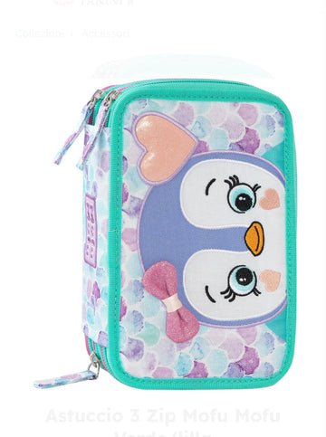 Mofu Mofu- Astuccio 3 zip completo pinguin 2025/26