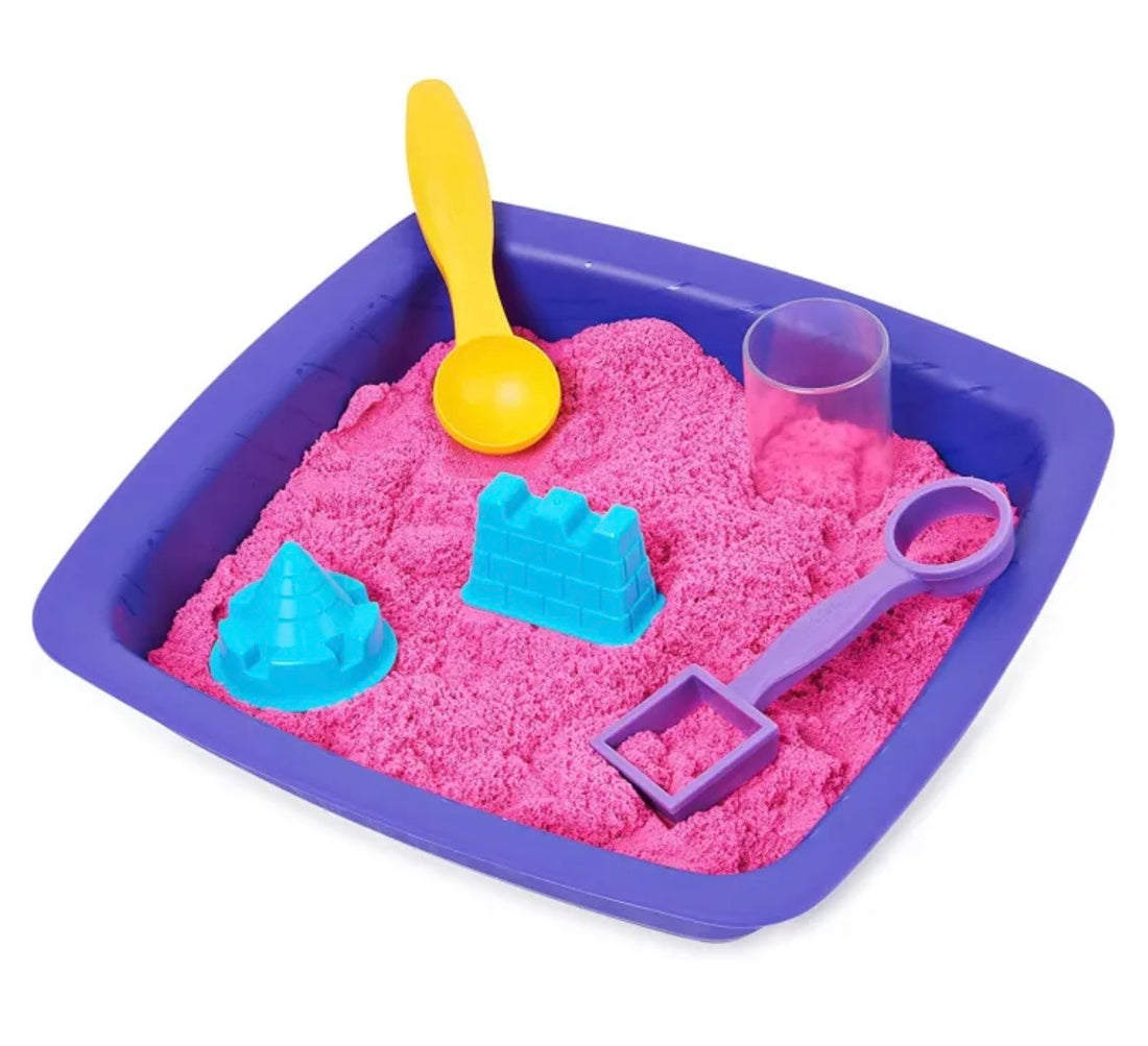 Kinetic Sand- Playset castello sabbia cinetica glitterata