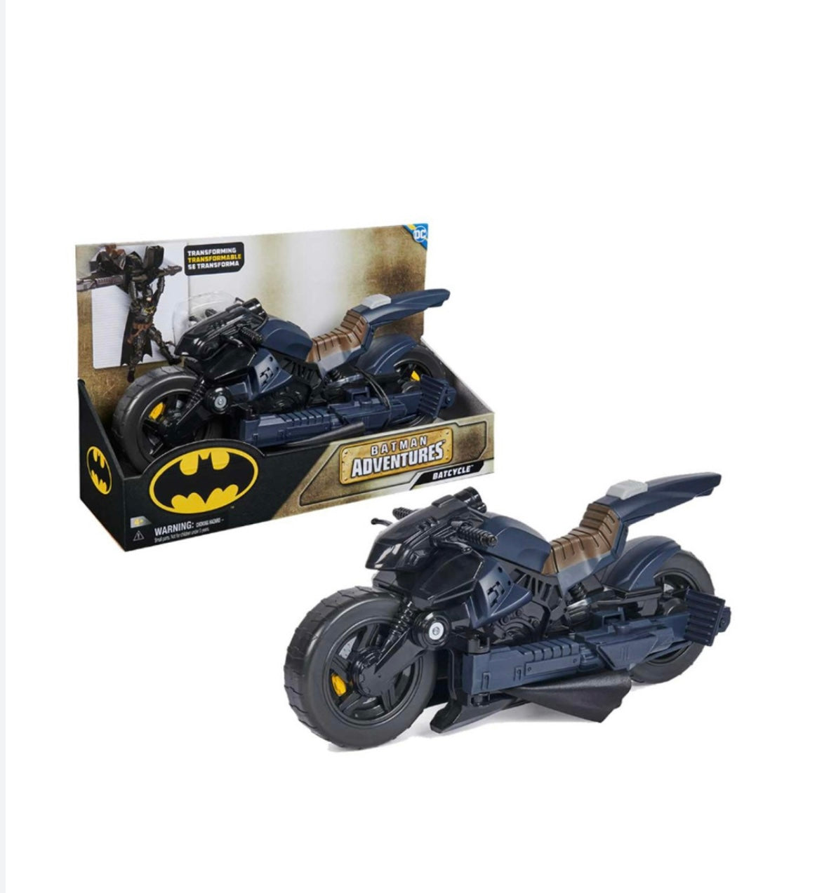 Dc Batman- Batcycle 2in1 con personaggio