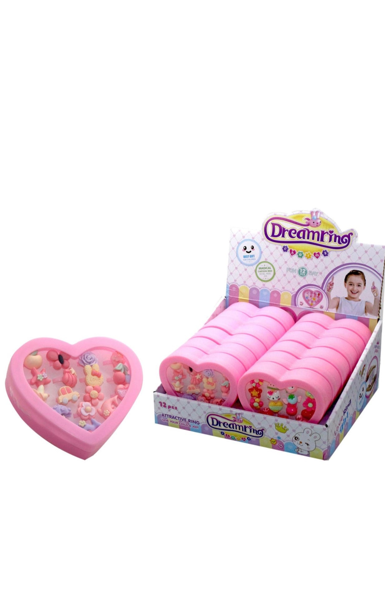 Kidz Corner- cofanetto cuore 16 anelli