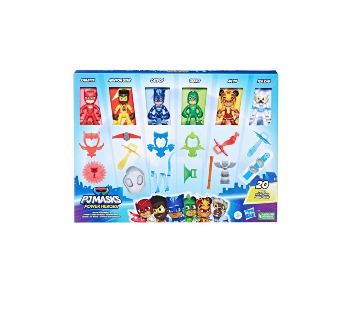 Pj Masks- Set 6 personaggi con accessori