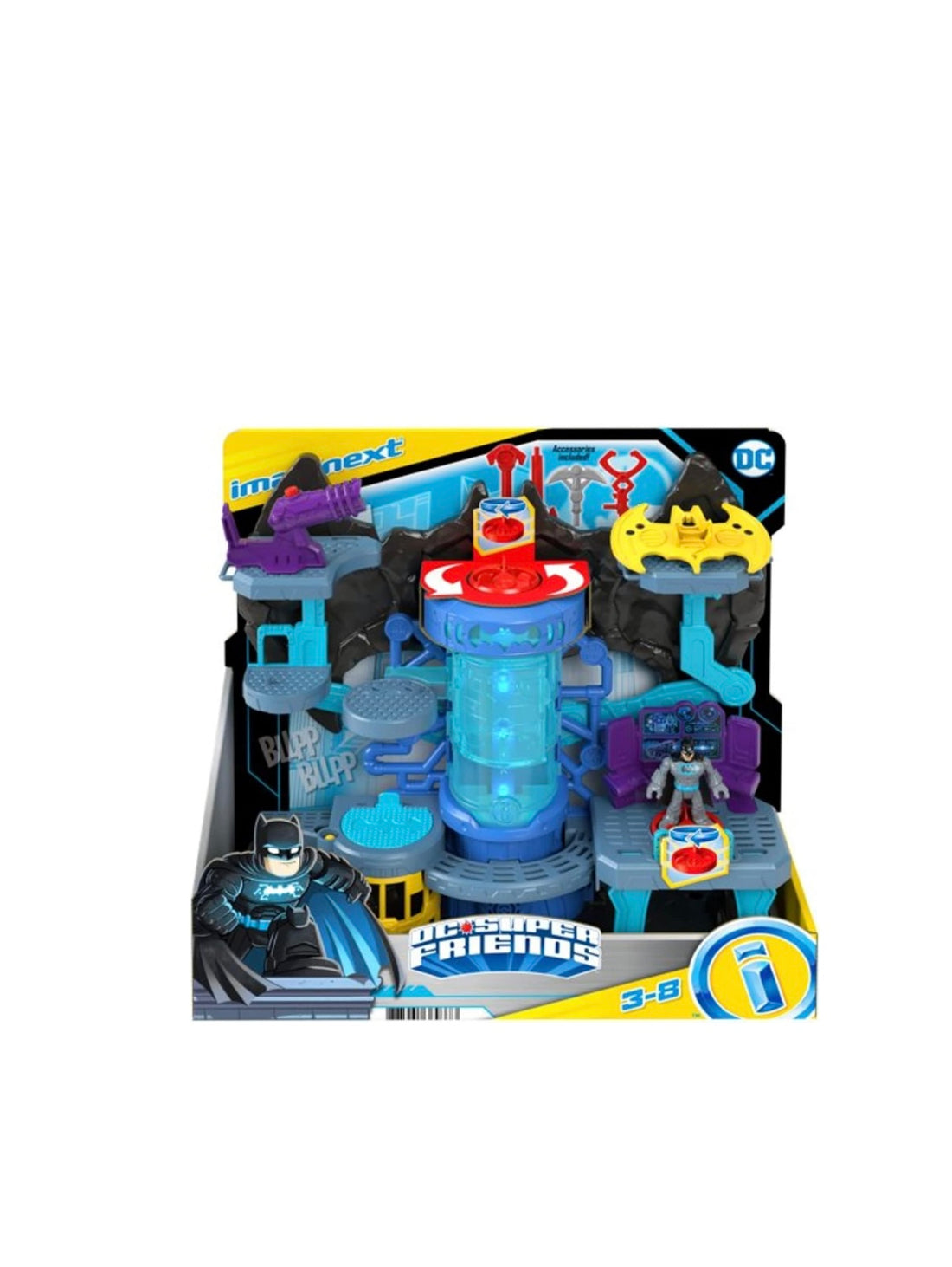 Imaginext- Dc Playset batcaverna con accessori