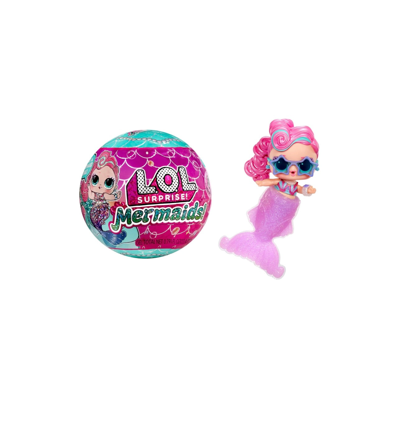 Lol Surprise- Sfera mermaid con coda cambia colore