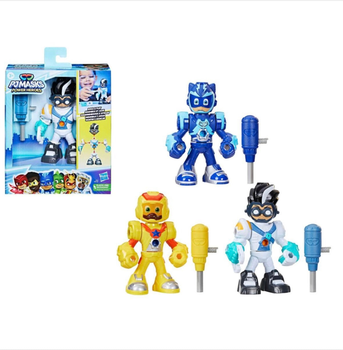 Pj Masks- Powers Heroes personaggi assortiti 24 cm con accessori