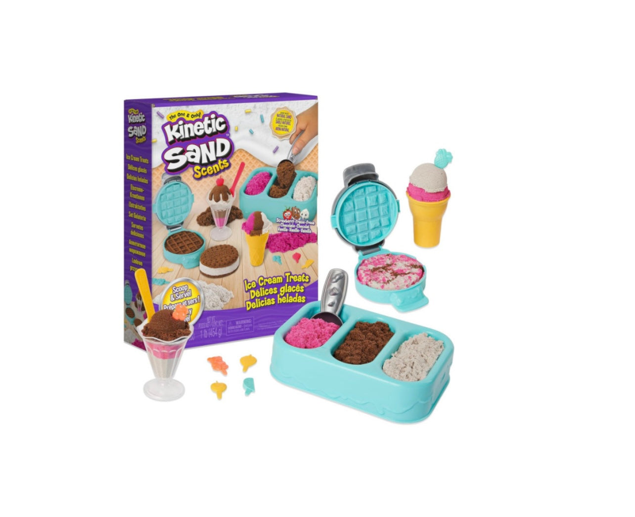 Kinetic Sand- gelati deliziosi sabbia cinetica profumata 454gr