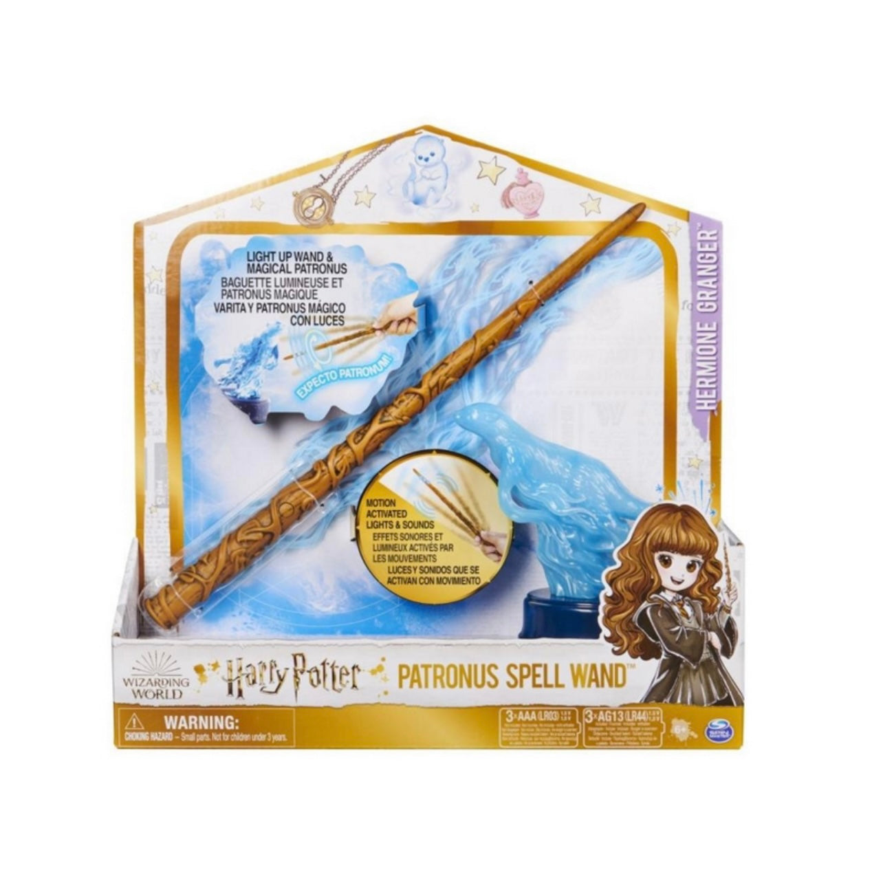 Harry Potter- bacchetta Hermione expecto patronum con luci