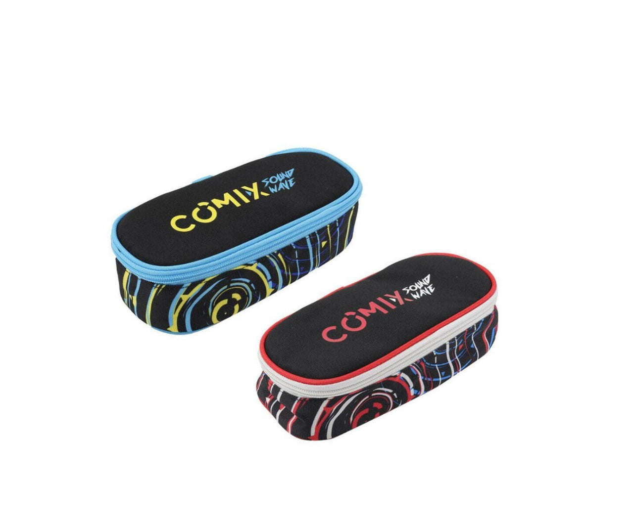 Comix- astuccio ovale sound wave colori assortiti