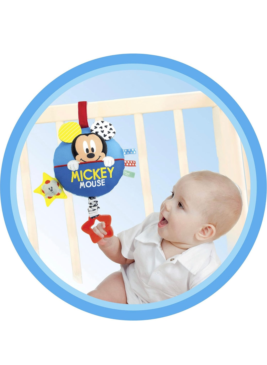 Clementoni- Disney baby morbido carillon con corda Mickey Mouse