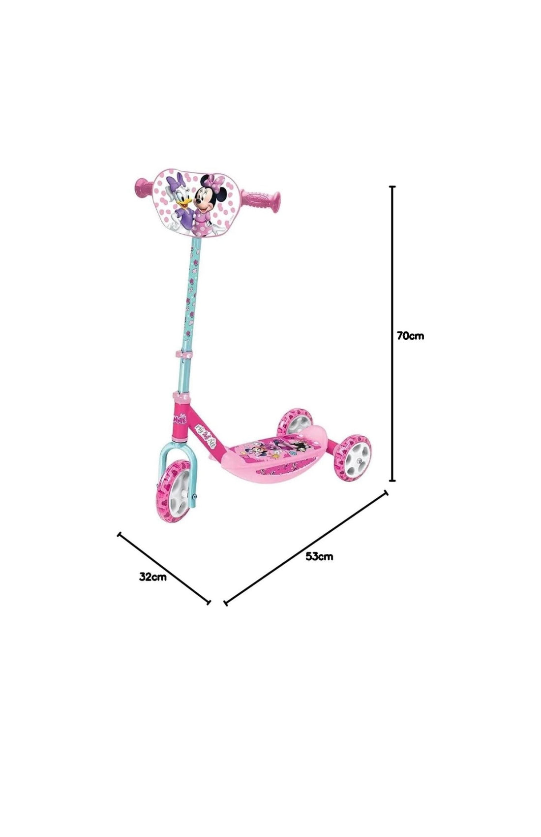 Minnie Mouse- Monopattino 3 ruote metallo