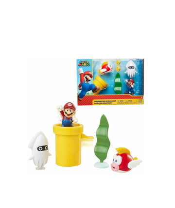 Super Mario- Playset diorama fondale marino