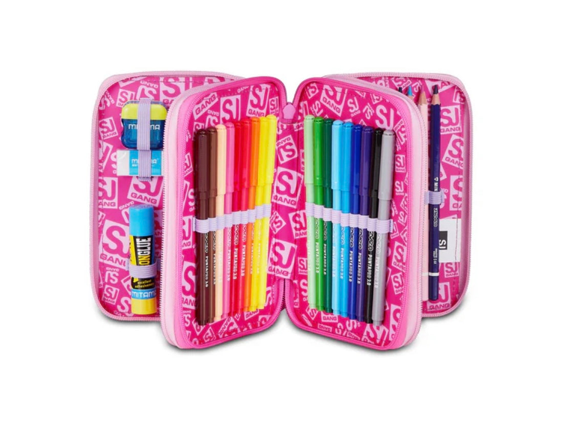 Sj Gang- Astuccio 3 zip completo magical fantasy 2026/27