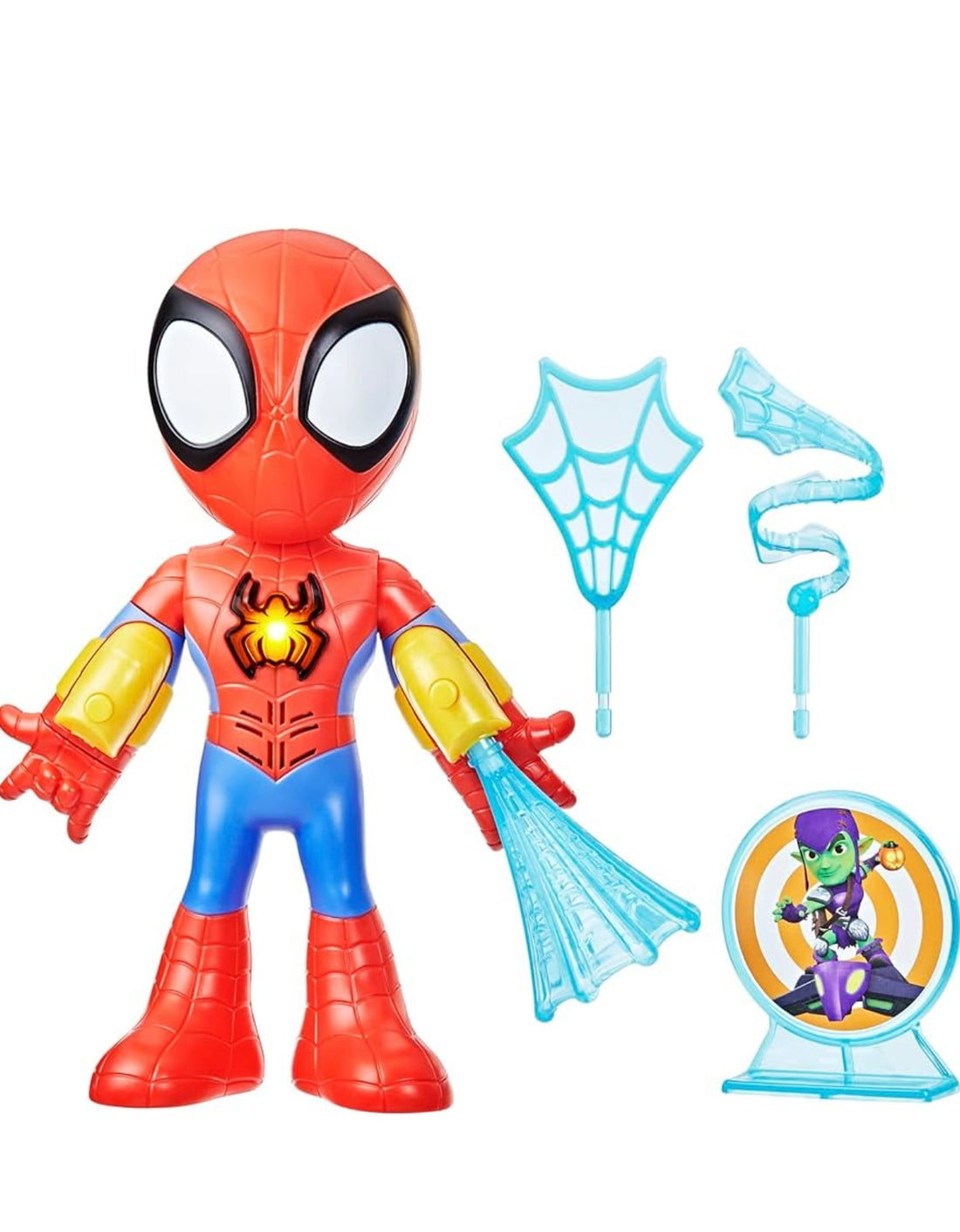 Spidey- Personaggio elettronico luci e suoni  con accessori